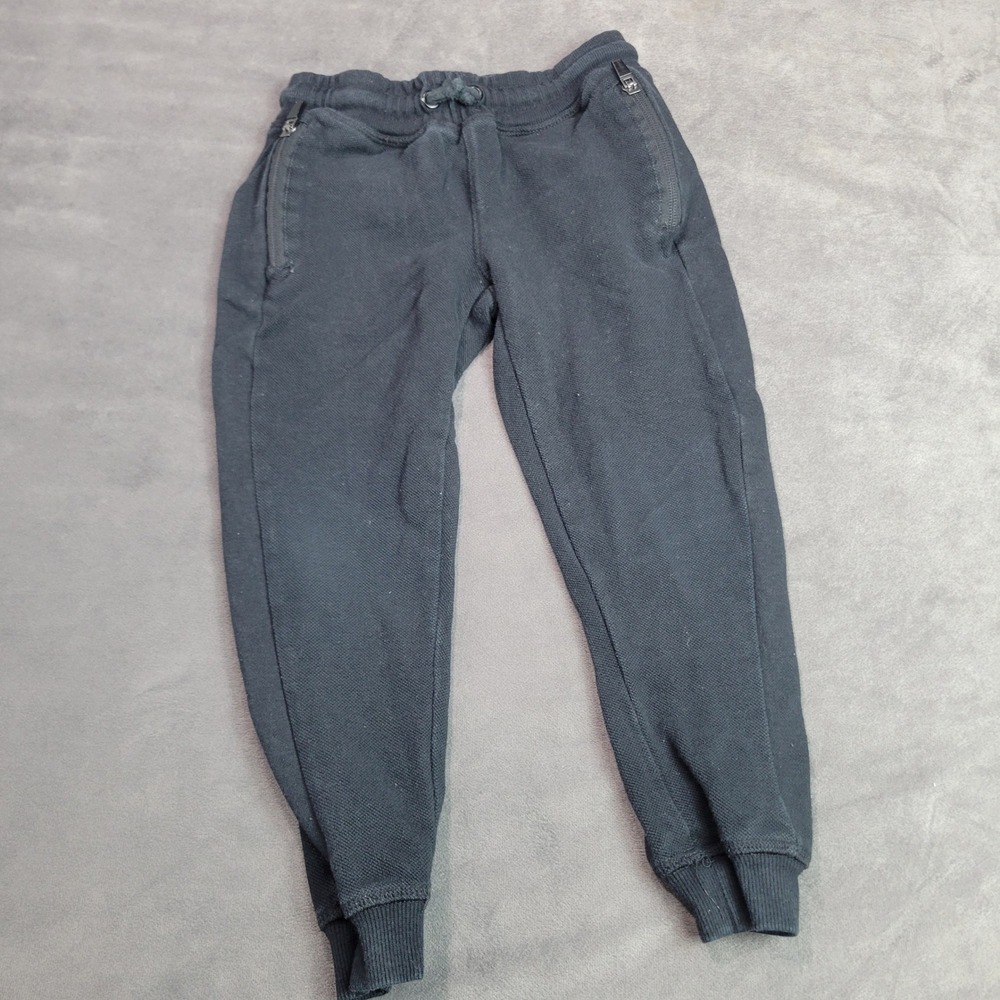 First Wave Boys Black Textured Jogger Pants Size 2/3 F14PW847J‎